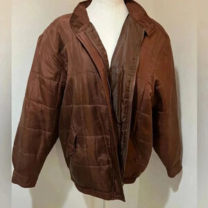 Vintage Anna and Frank Quilted Silk Puffer Jacket - Size L